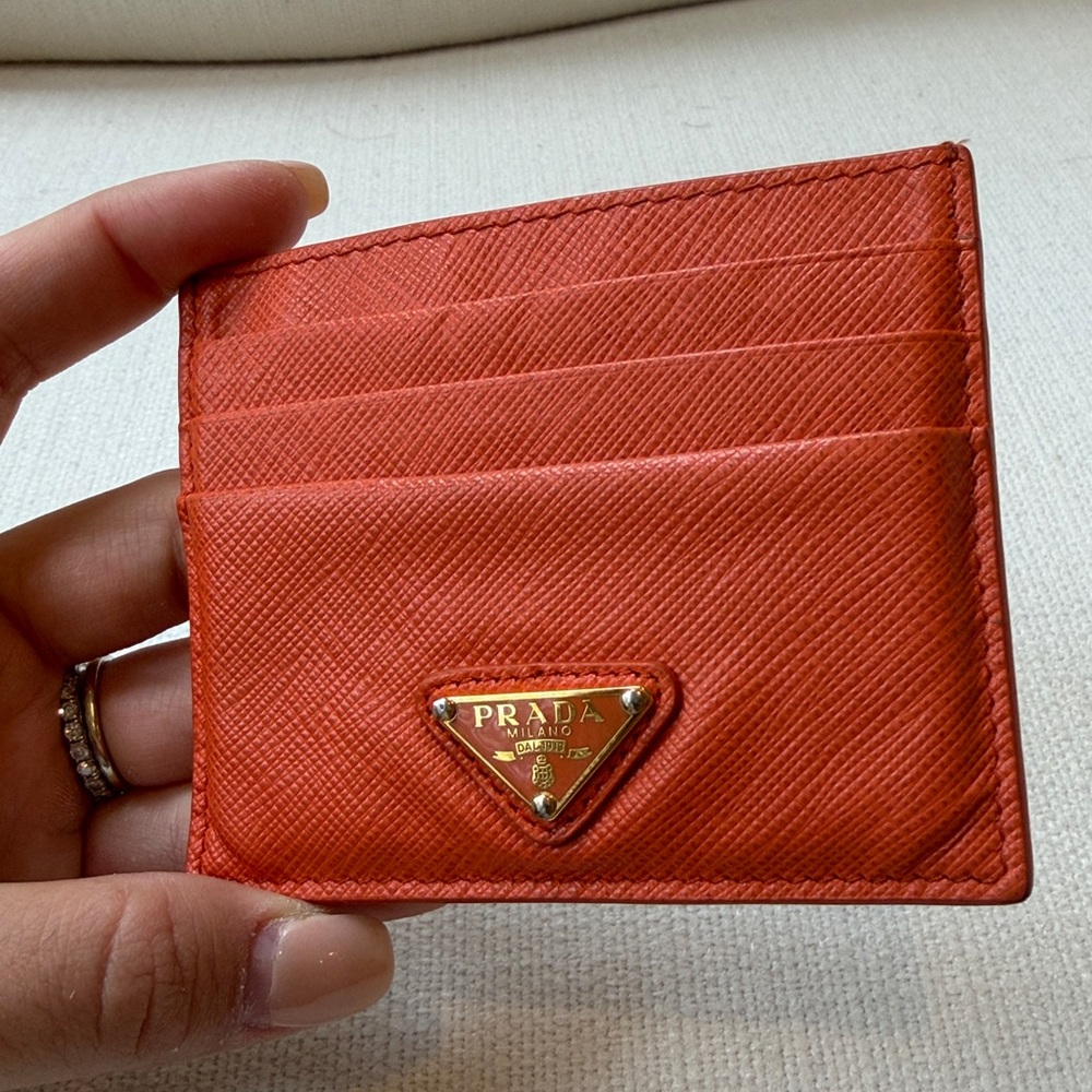 Prada Scarlet Card Holder